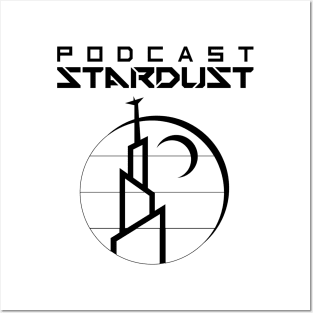 Podcast Stardust Black Logo Posters and Art